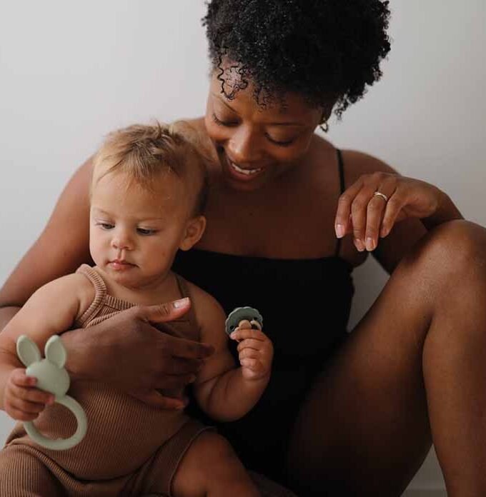 Dantenų masažuoklis Mushie Teether - Bunny