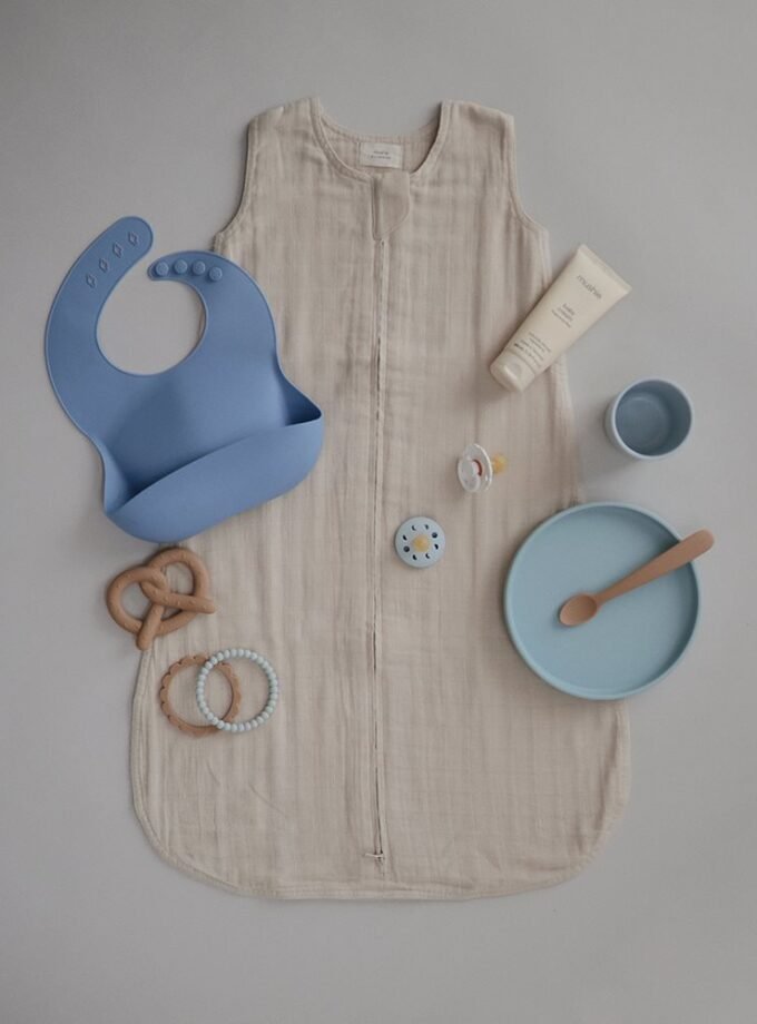 Mushie klasikinė silikoninė prilimpanti lėkštutė - Tradewinds