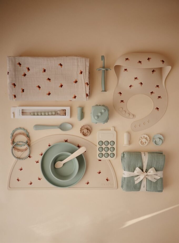 Mushie silikoninis padėkliukas - Stone