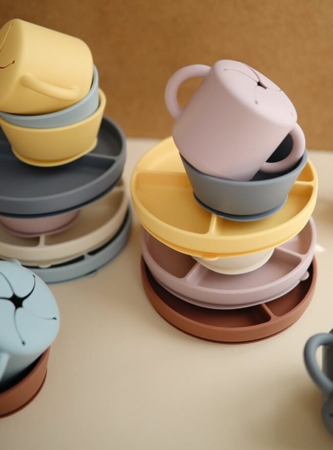 Mushie silikoninė prilimpanti lėkštutė - Woodchuck