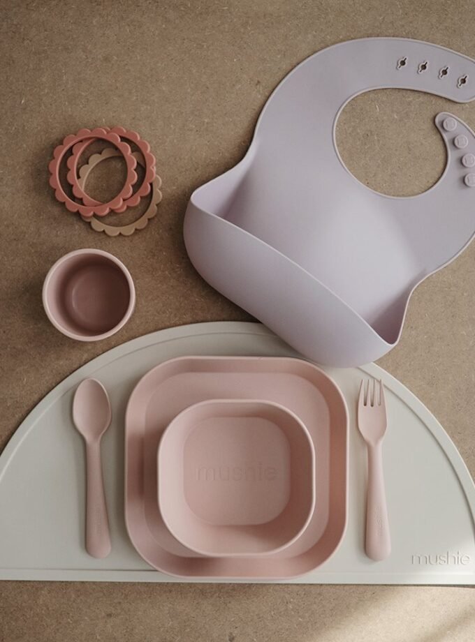 Mushie lėkštutė Square 2 vnt - Cloud