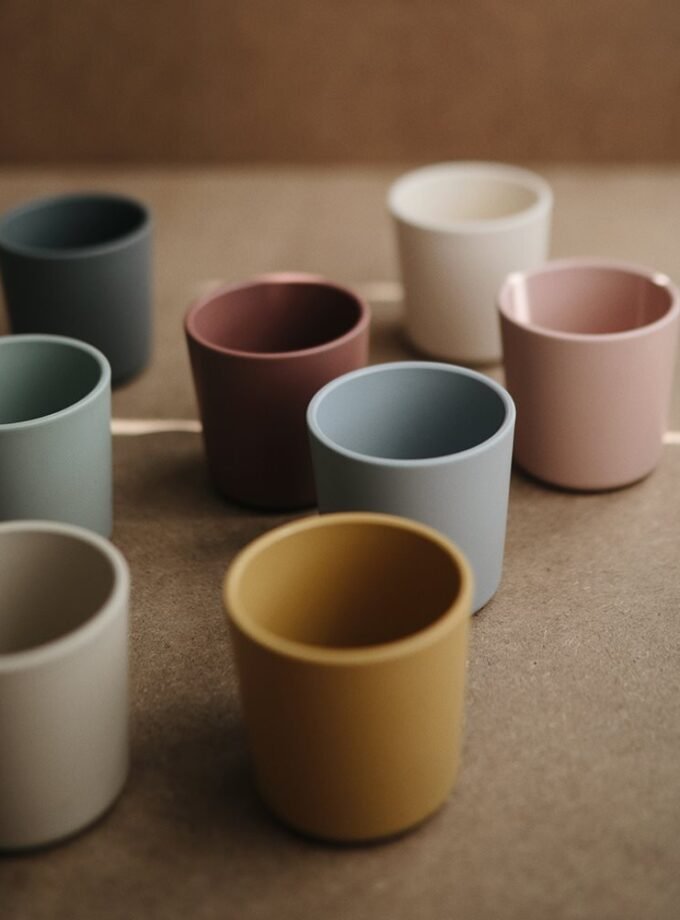 Mushie puodelis 2 vnt - Blush