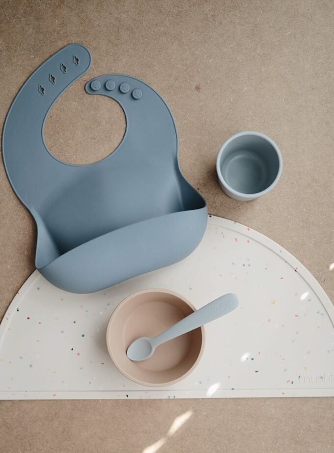 Musjie silikoninis seilinukas - Powder Blue