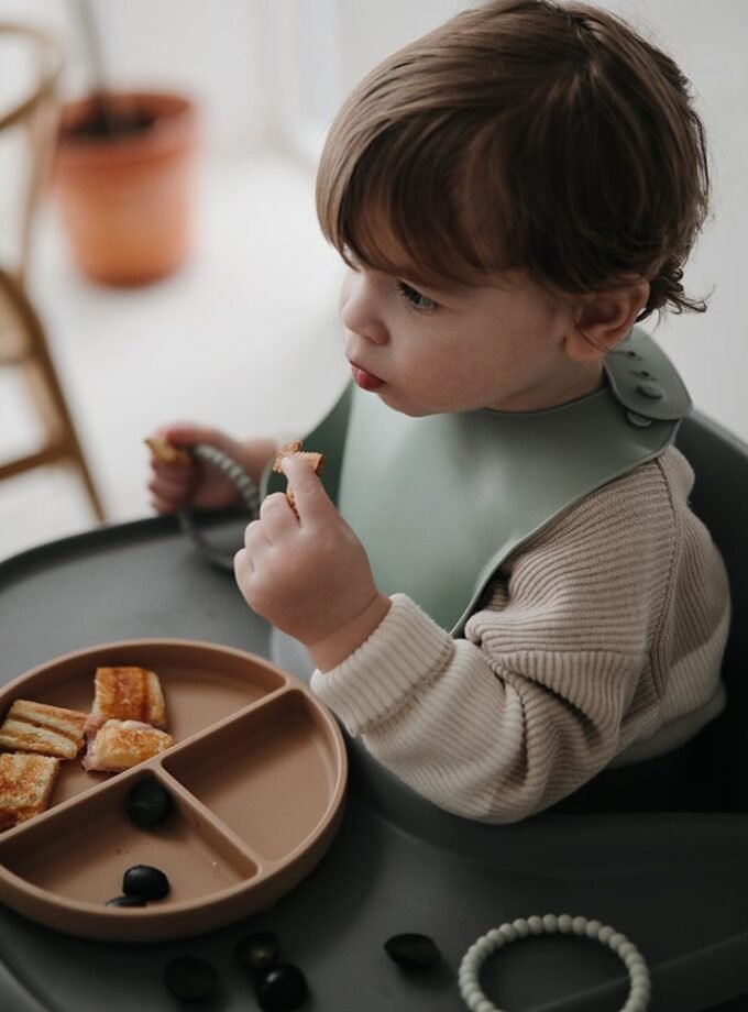 Mushie silikoninė prilimpanti lėkštutė - Ivory