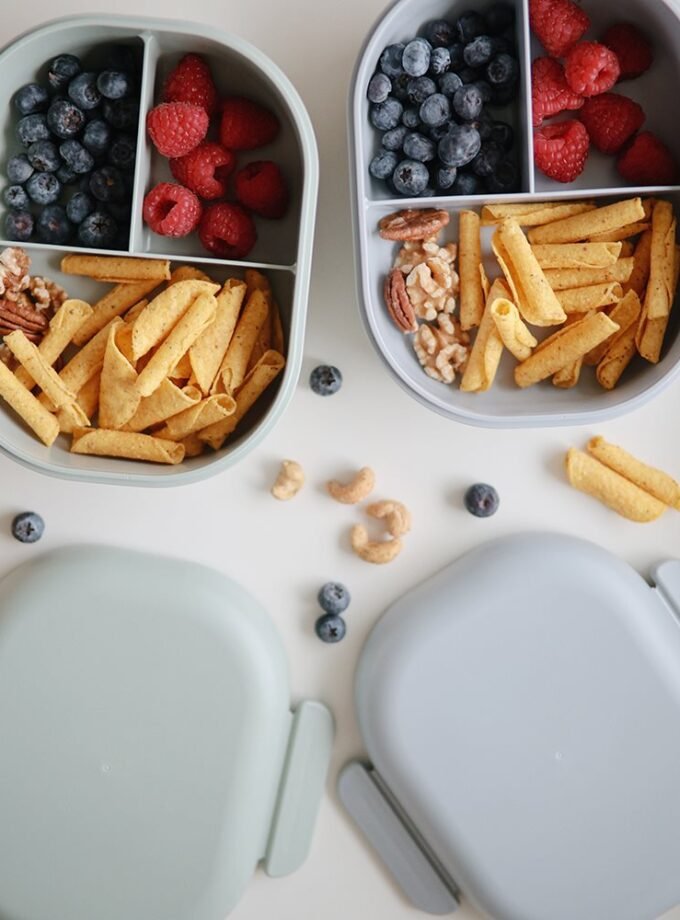 Mushie maisto dėžutė su įrankiais - Ivory