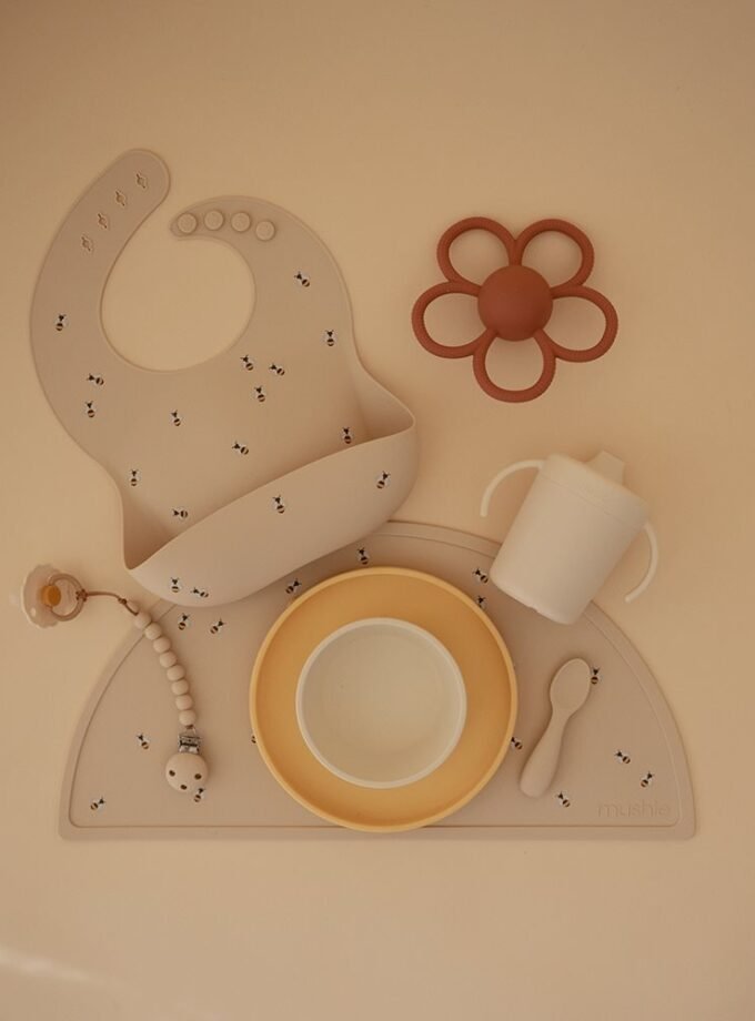 Mushie silikoninis padėkliukas - Stone