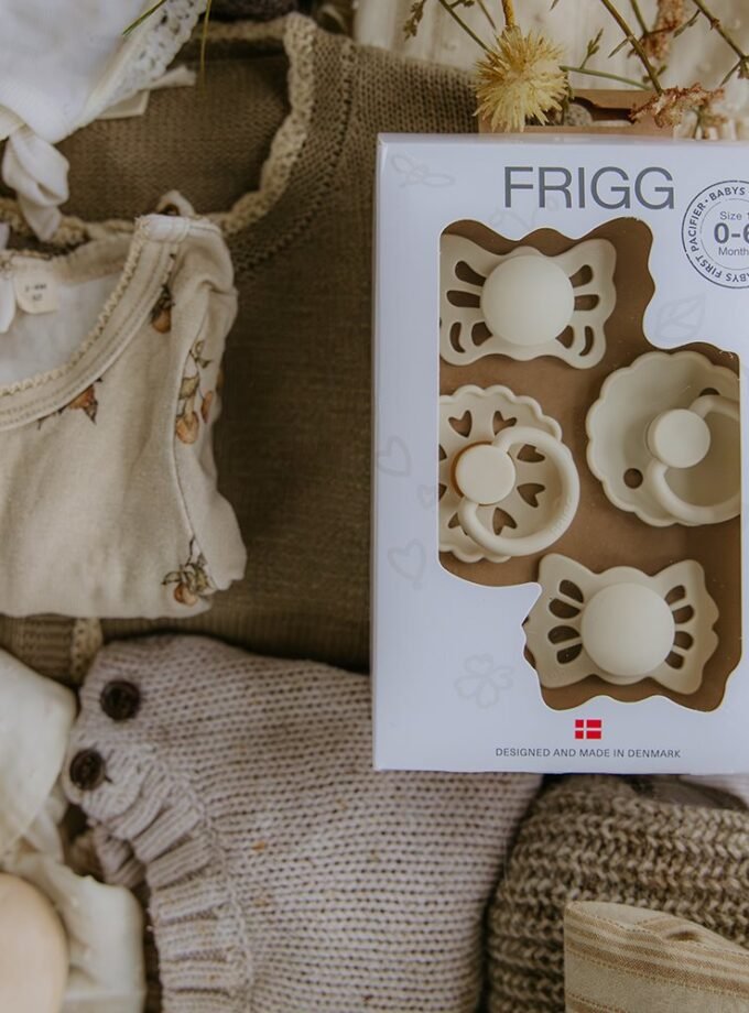 FRIGG Baby's First čiulptukų rinkinys - Moonlight Sailing - Cream