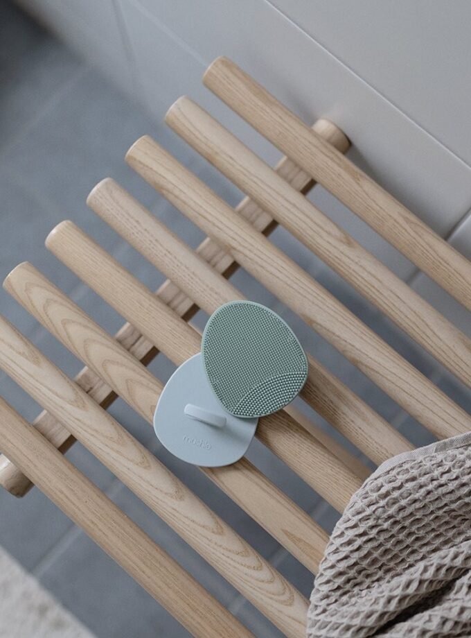 Mushie švelnus prausimosi šepetėlis 2 vnt Tradewinds/Periwinkle