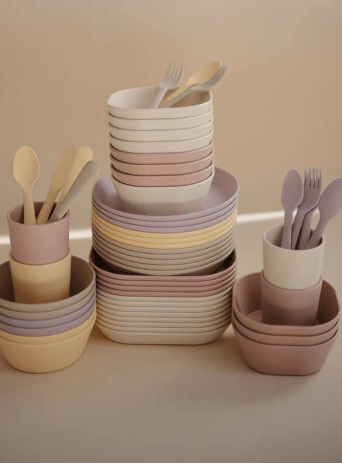 Mushie šakutė ir šaukštelis - Woodchuck