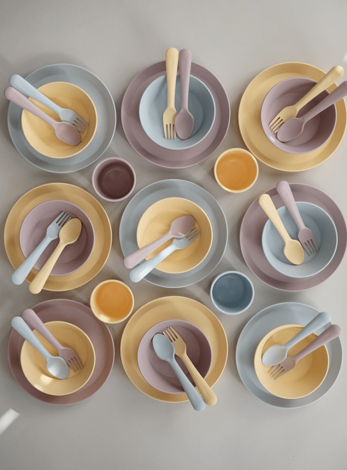 Mushie šakutė ir šaukštelis - Woodchuck