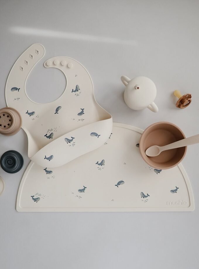 Mushie silikoninis padėkliukas - Dried Thyme