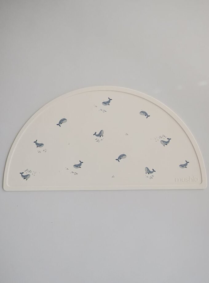 Mushie silikoninis padėkliukas - Whales