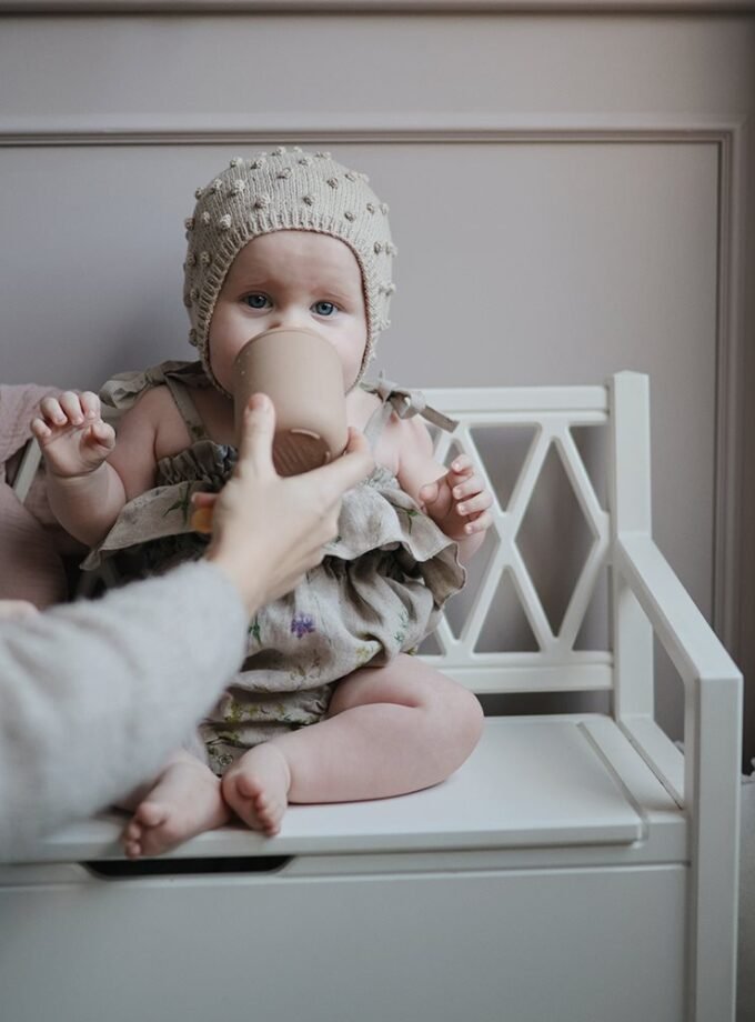 Mushie silikoninis Sippy puodelis - Soft Lilac