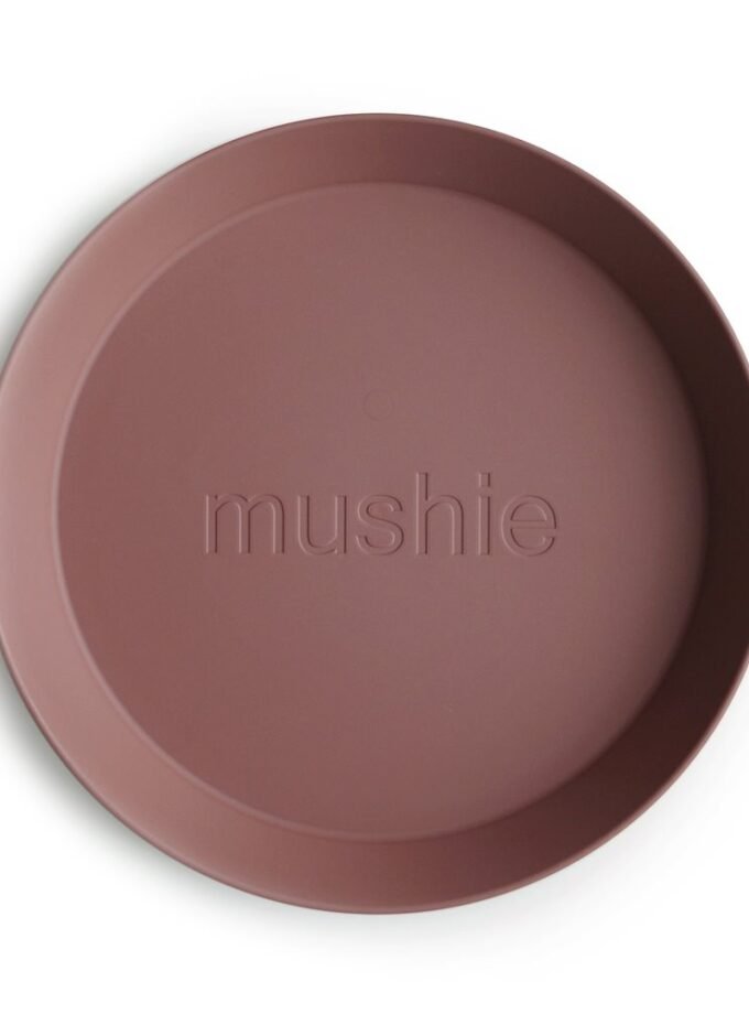 Mushie lėkštutė round 2 vnt Woodchuck