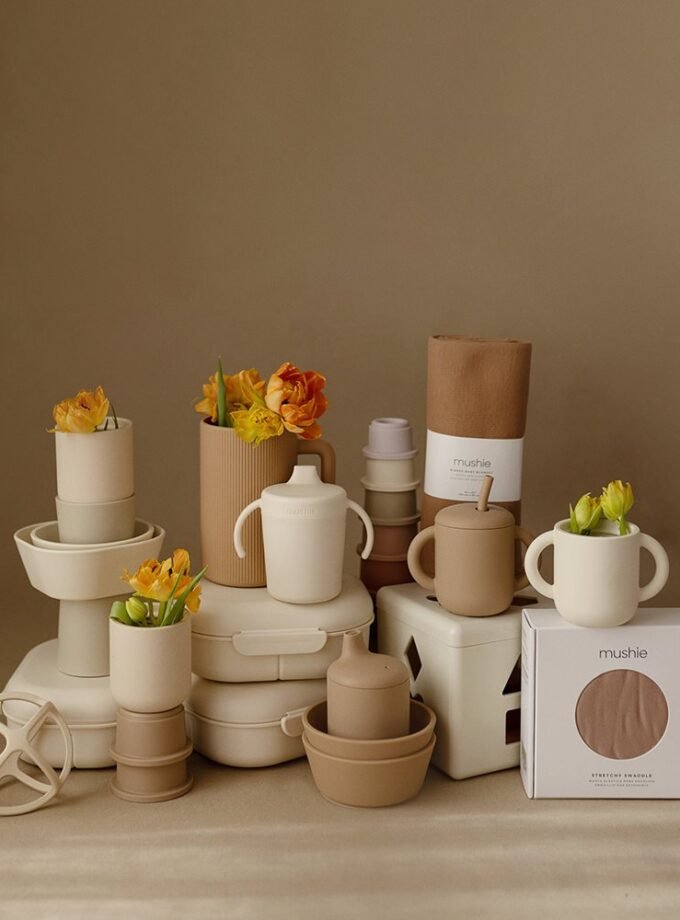 Mushie uždaras puodelis - Smoke