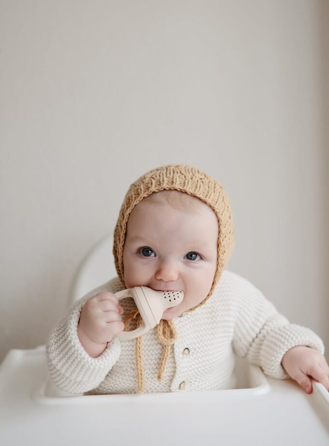 Mushie silikoninis šviežio maisto laikiklis 2 vnt - Shifting Sands