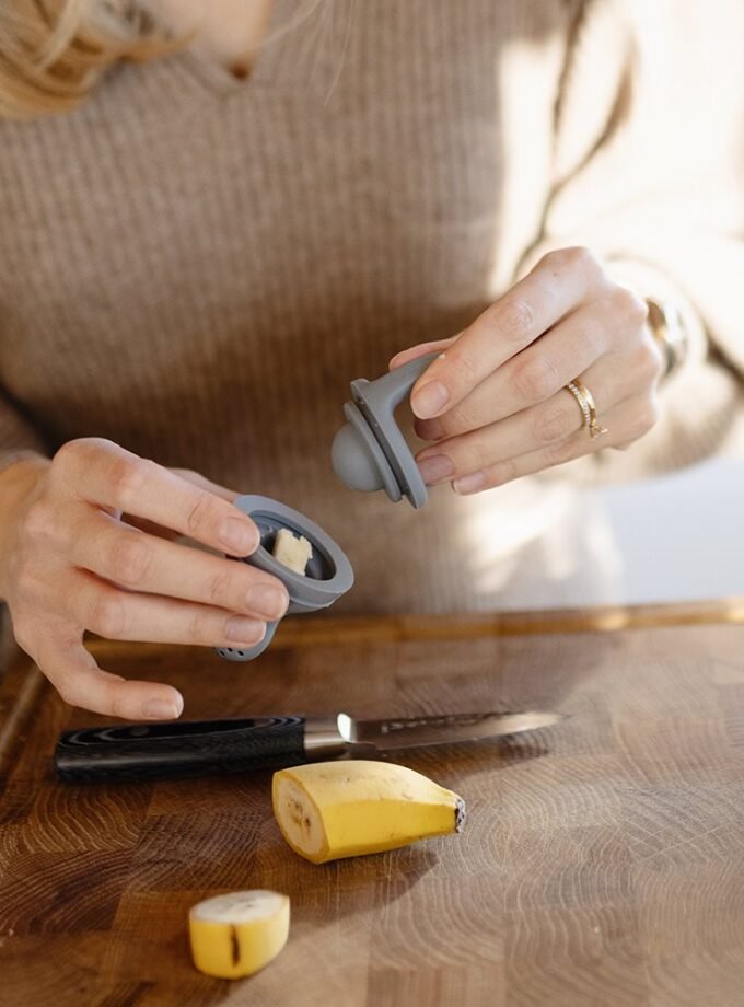 Mushie silikoninis šviežio maisto laikiklis 2 vnt - Shifting Sands