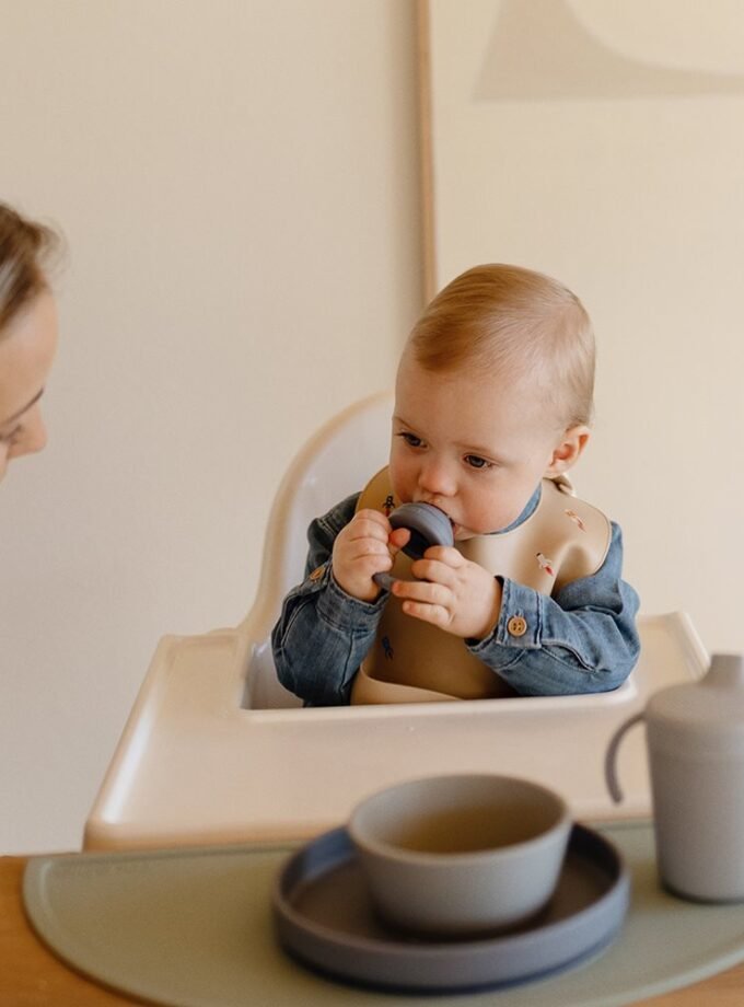 Mushie silikoninis šviežio maisto laikiklis 2 vnt - Tradewinds