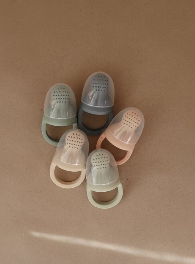 Mushie silikoninis šviežio maisto laikiklis 2 vnt - Shifting Sands