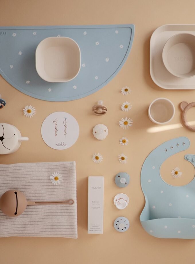 Mushie silikoninis padėkliukas - Dried Thyme