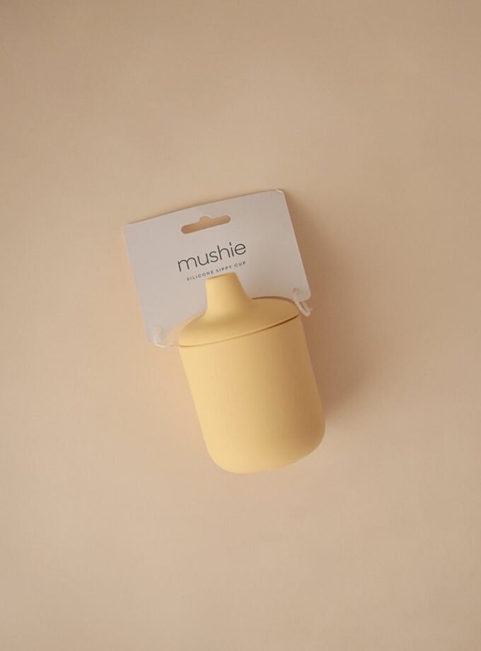 Mushie silikoninis Sippy puodelis - Powder Blue