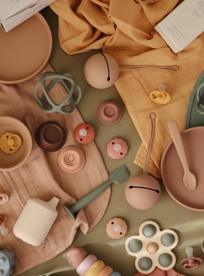 Mushie klasikinė silikoninė prilimpanti lėkštutė - Ivory