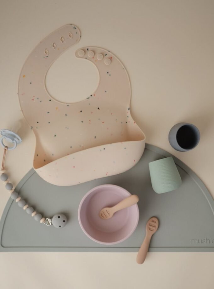 Mushie silikoninis puodelis - Cambridge Blue