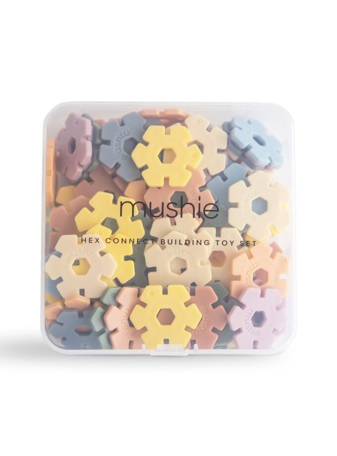 Mushie HEX Connect Building Toy Set