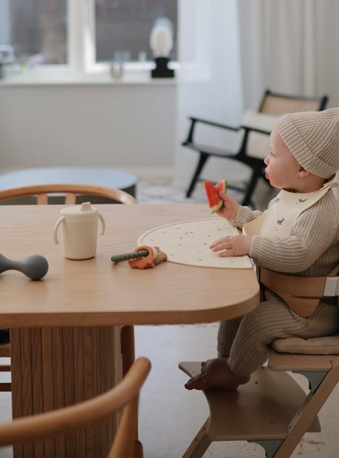 Mushie Silicone Baby Rattle Toy - Tradewinds