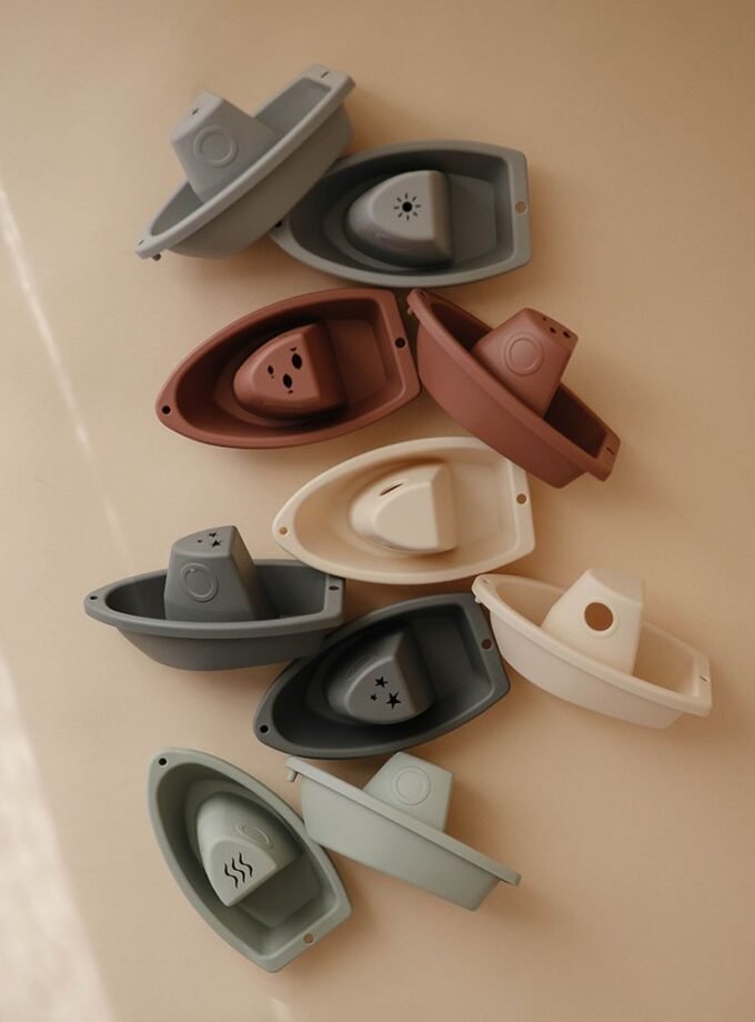 Mushie Bath Play Set - Boats Original