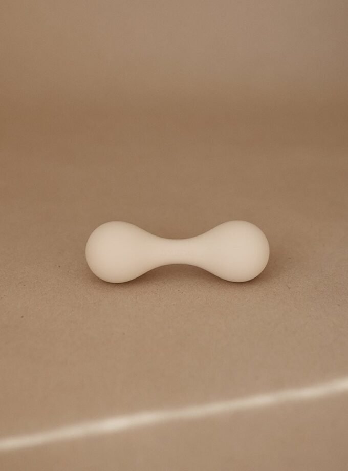 Mushie Silicone Baby Rattle Toy - Shifting Sand
