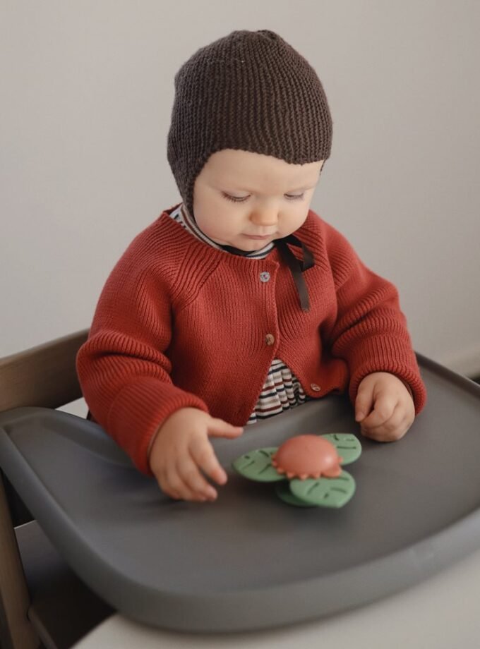 Mushie prilimpantis žaislas - Spinner - Dino