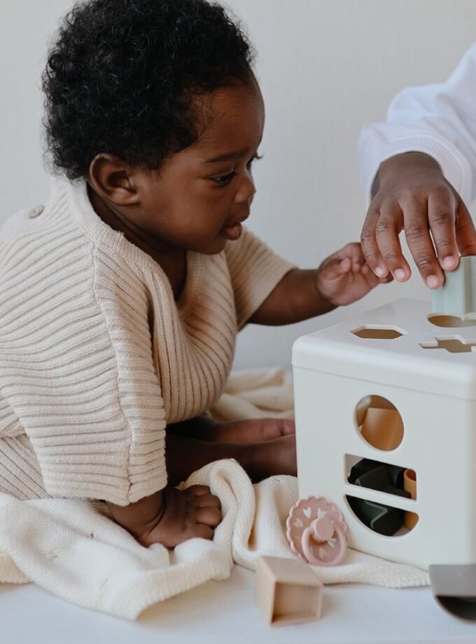 Mushie Shape Sorting Box